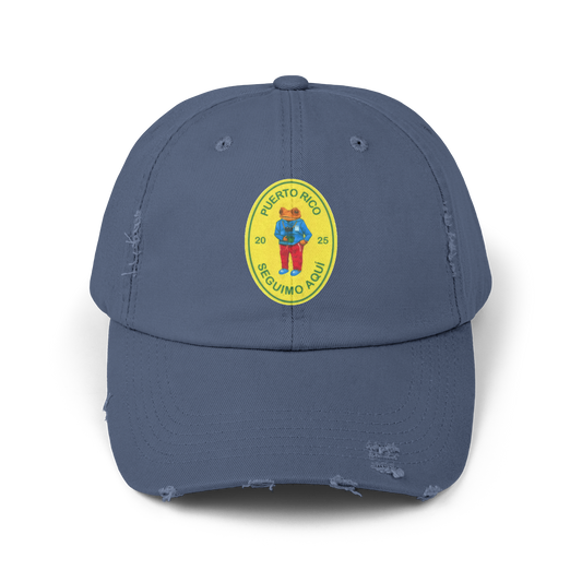 Seguimo Aqui Concho Distressed Cap