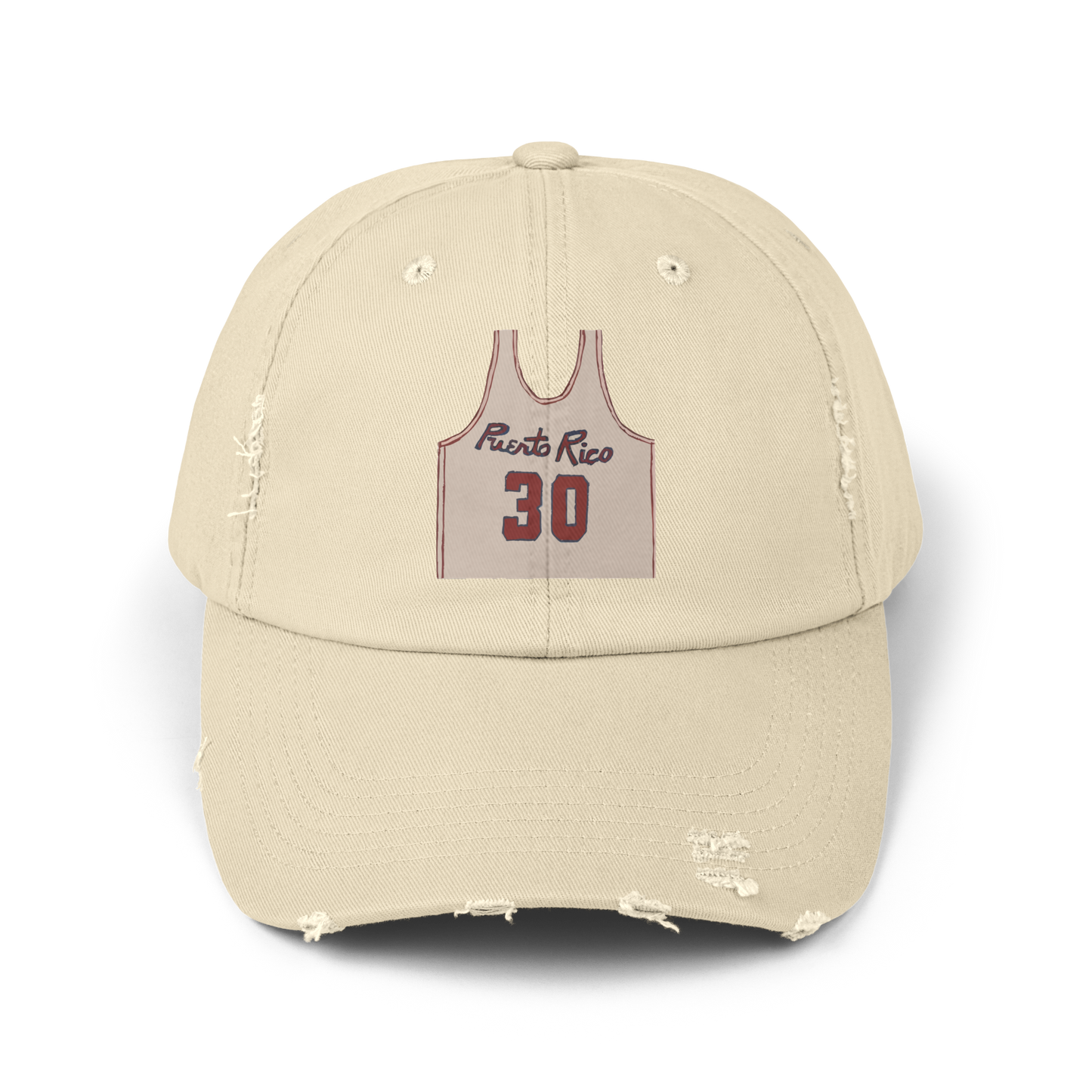 PR Jersey Distressed Cap