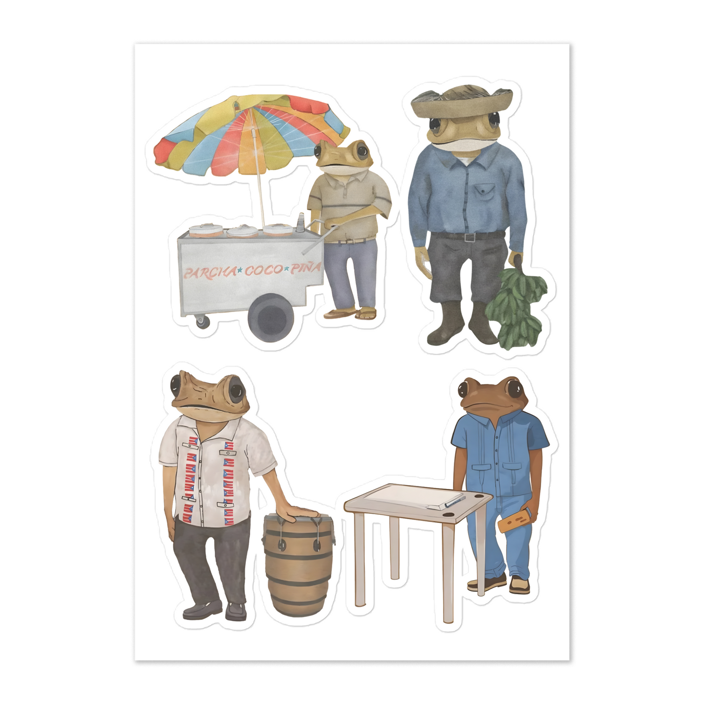 Bad Bunny Merch Concho PR Sticker Sheet – DTMF Merch