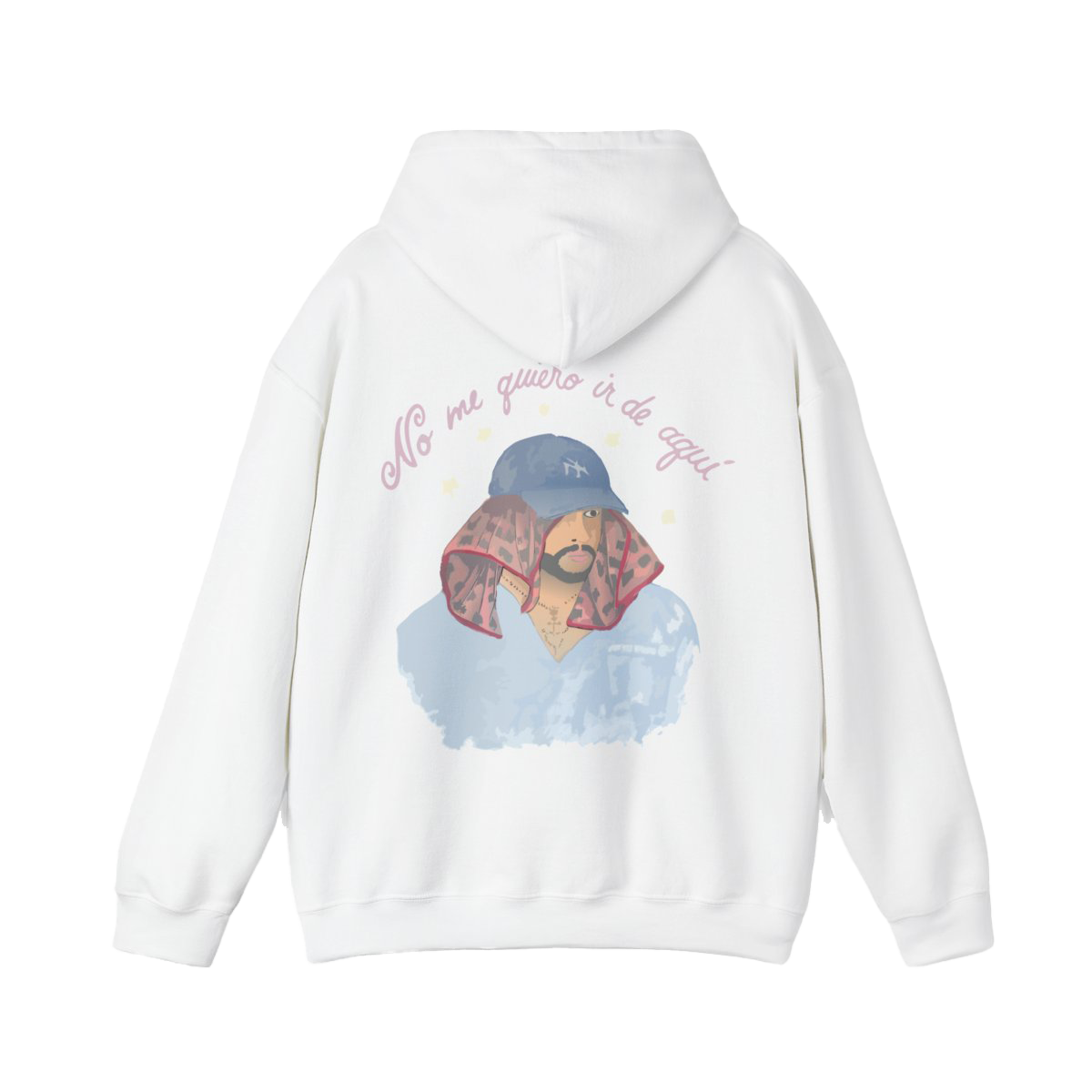 Bad Bunny Merch No me quiero ir Hoodie – DTMF Merch
