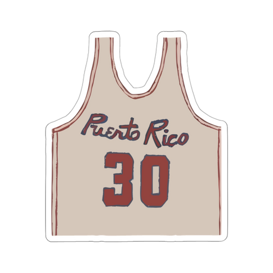 Bad Bunny Merch PR Jersey Sticker – DTMF Merch