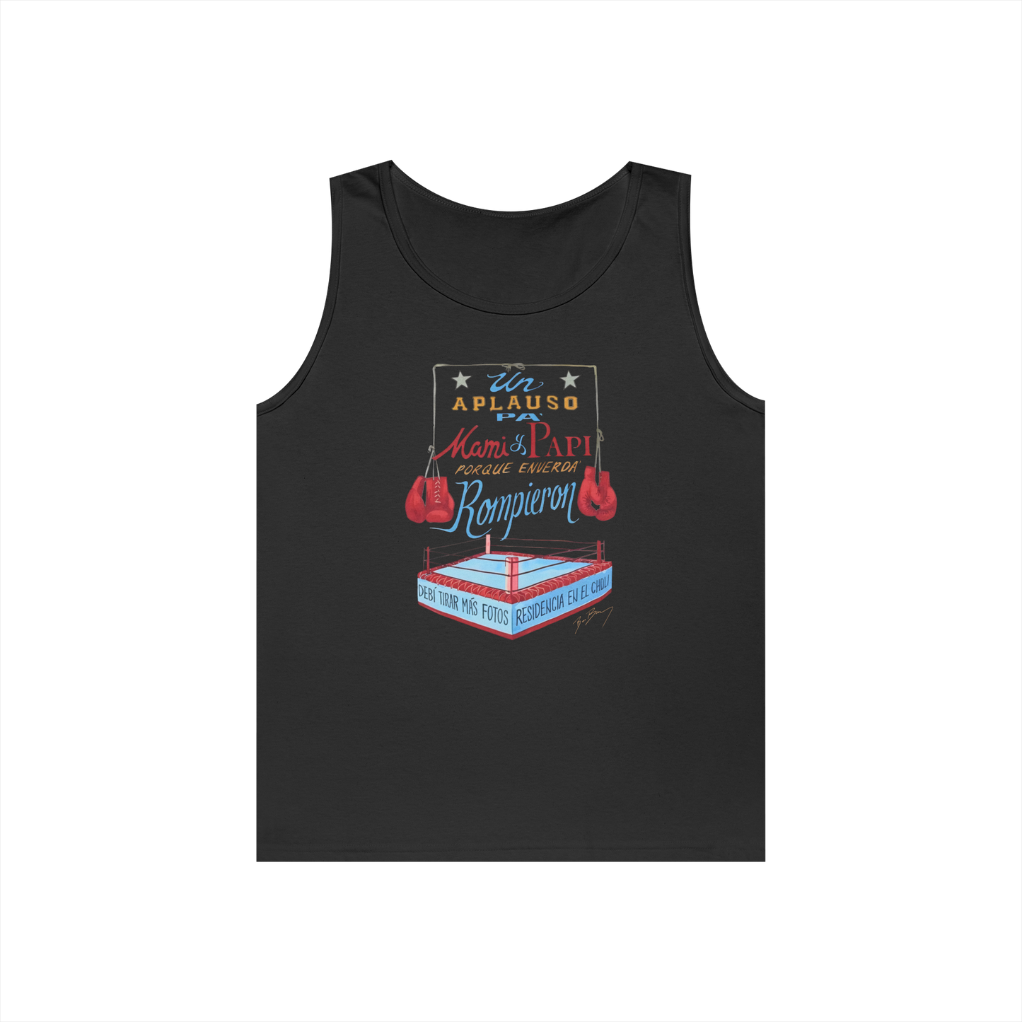 Bad Bunny Merch Boxing Tank Top – DTMF Merch