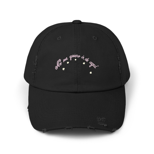 No me quiero ir Distressed Cap