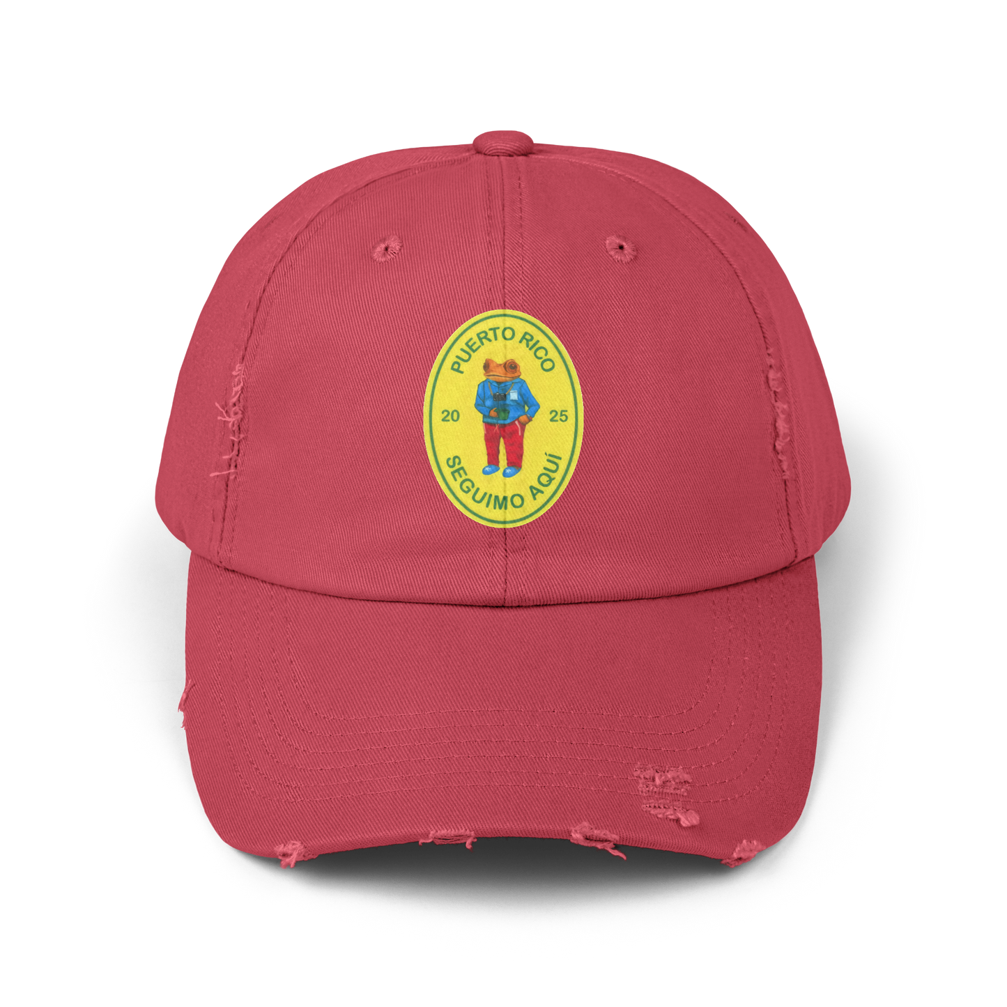 Seguimo Aqui Concho Distressed Cap