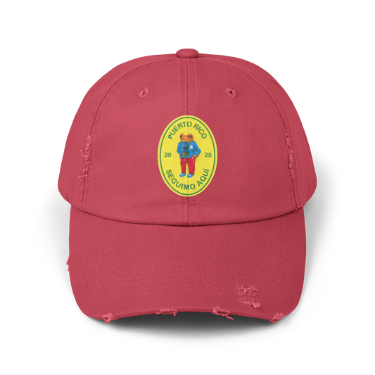 Seguimo Aqui Concho Distressed Cap