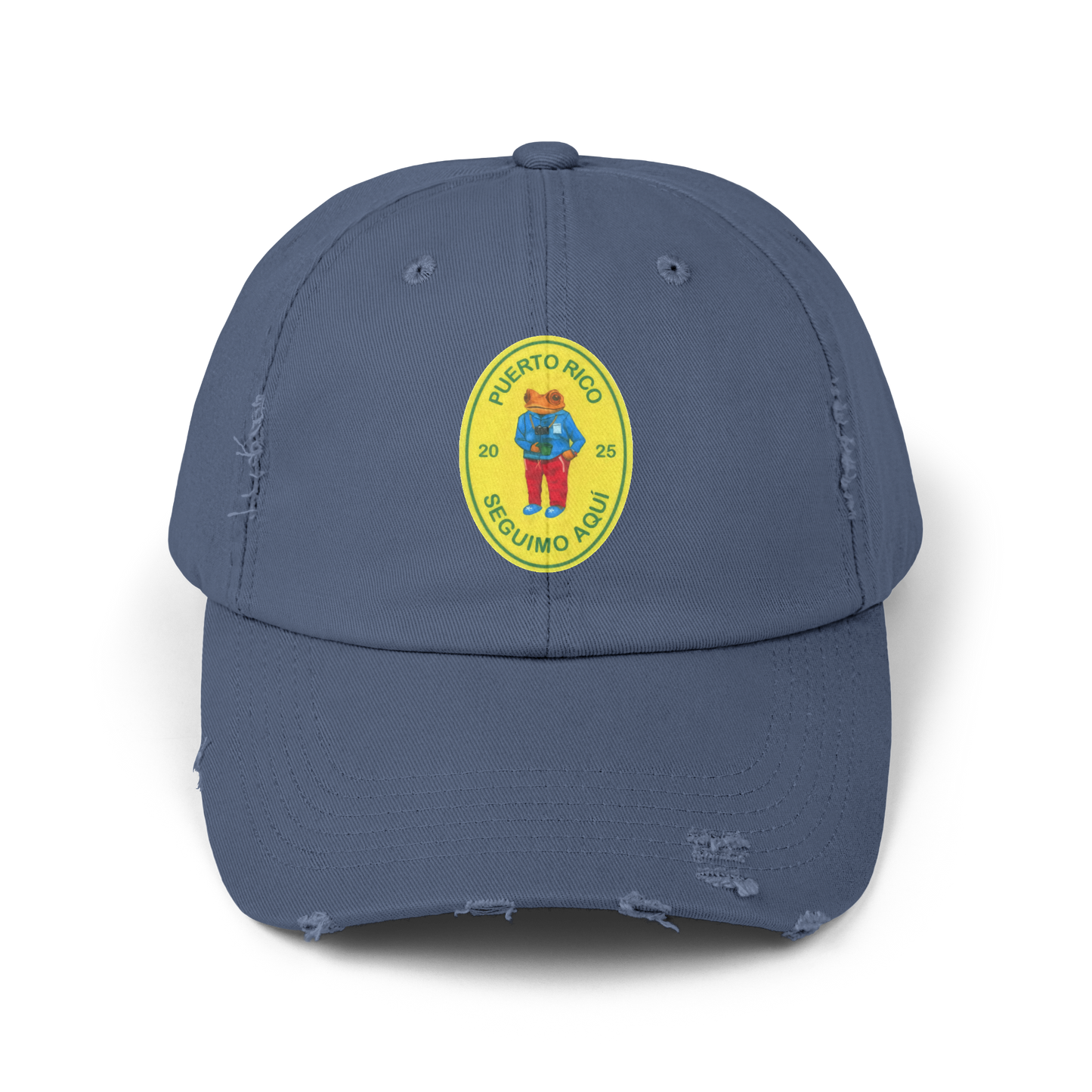 Seguimo Aqui Concho Distressed Cap